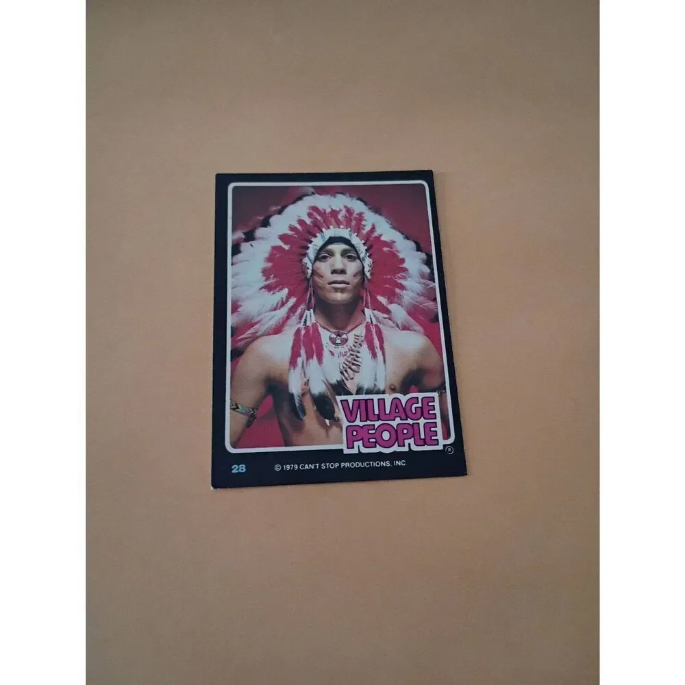 Vintage 1979 Village People Trading Card #28 Disco Era Vintage Music Collectible